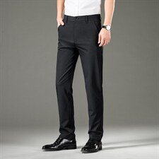裤子男2023夏季薄款中年商务长裤宽松直筒男士休闲时尚百搭男装，男装休闲裤，电商B212（原钱塘6029）