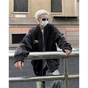 美式复古高街设计感棒球服男秋季 Z659 P68图片