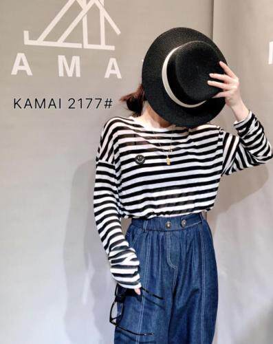 条纹笑脸防晒衣，女装，卡麦