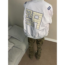 秋冬字母飞行夹克男女小众设计百搭廓形加棉加厚上衣外套MJ97，男装夹克，星座1116A（原606A-3）