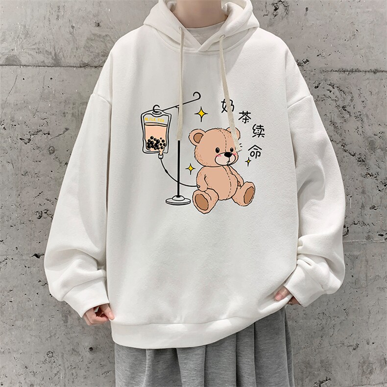 WY2194-P35加绒款-P40纯棉连帽卫衣男大码运动帽衫宽松薄外套男,男装卫衣,电商A040