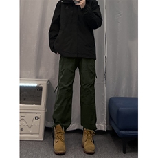 档口主推款软壳某音冲锋裤得物品质常规p45加绒p55，男装休闲裤，星座310A-4