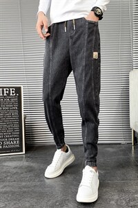 牛仔裤男2121年秋冬季新款潮流韩版束脚哈伦裤修身百搭休闲裤图片