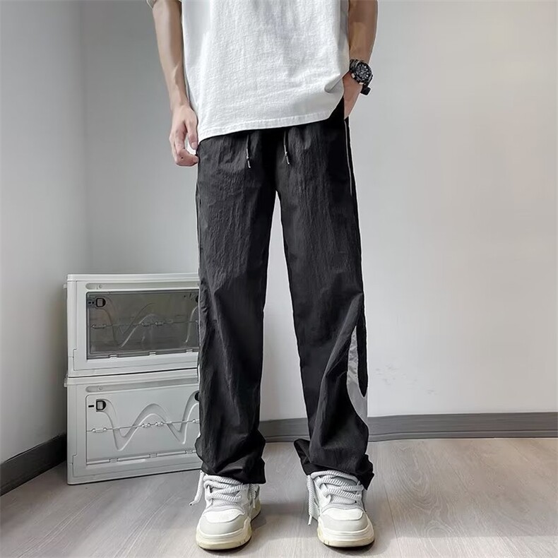 美式高街机能工装裤男款冰丝裤子潮牌运动户外速干947P35,男装休闲裤,星座410-2