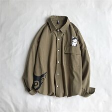 男装新款精品纯棉衬衫吉祥印花714-3-C17吉祥n，男装衬衫，星座1404-3