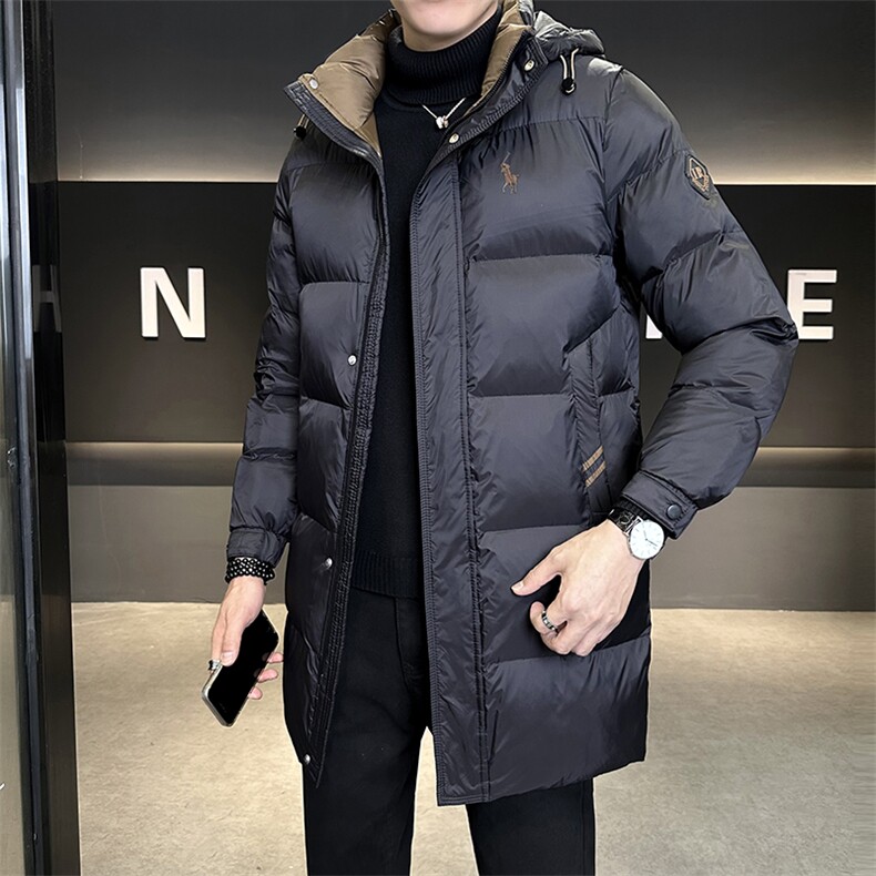 L-4XL9988-P185现货中长款连帽棉衣男,男装棉衣,电商B321-1