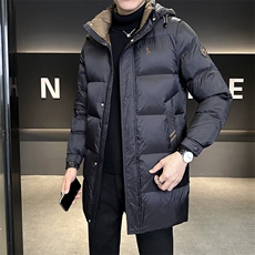 L-4XL9988-P185现货中长款连帽棉衣男，男装棉衣，电商B321-1