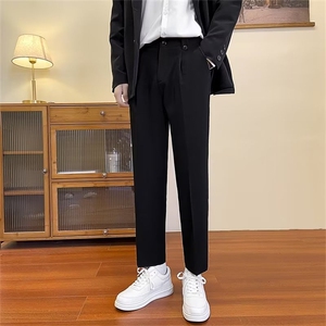小西裤2024春季韩版宽松休闲裤子百搭轻熟风裤子 K5937-P42图片