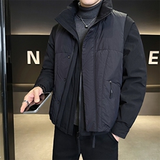 新标90绒男士真两件羽绒服马甲可拆卸外套(两件装)1111-P325，男装羽绒服，电商B328