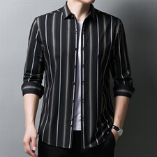 C2203限价118元男士2023年秋季长袖衬衫商务免烫休闲修身衬衣P78，男装衬衫，电商B360