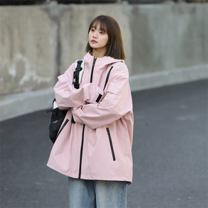 春季新款现货中性风夹克三防冲锋衣宽松男外套DSA157B-JK1562-P75图片