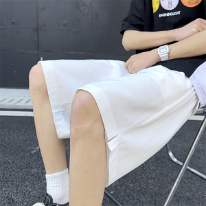 休闲西装短裤男夏季宽松阔腿薄款五六分西裤轻熟风男装2024新款图片