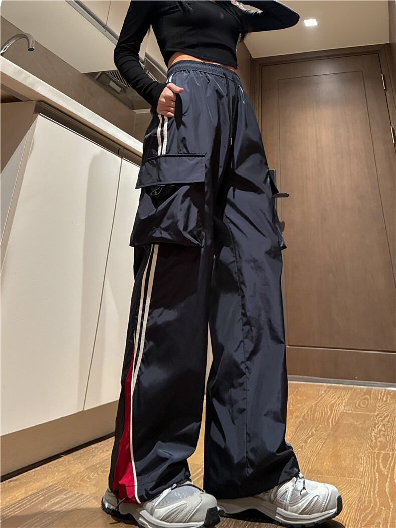 春季两穿休闲裤C5361-TP50控价68可束脚裤子男撞色工装裤女,男装休闲裤,电商A102-1