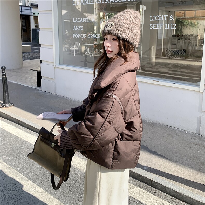 衣秀之家2319款短款大翻领加厚时尚羽绒服冬季保暖外套女,女装羽绒服,衣秀之家
