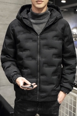 现货足主推短款连帽压花轻薄学生夹克羽绒服面包服班服团体服，男装羽绒服，星座301D-5(原星座1415）