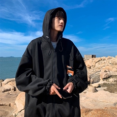 WY81-P36连帽加绒卫衣外套，男装卫衣，星座1501-1