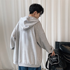 KS21177-P38加绒P43连帽开衫卫衣男运动外套大码班服，男装卫衣，电商A040