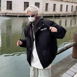 美式高街棉服男冬季新款假两件加厚棉衣休闲复古棉袄M9003-P80图片
