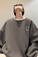 内景新款秋冬季宽松圆领卫衣男潮重磅情侣打底WY00384/P35加绒P45，男装卫衣，电商B316