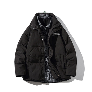冬季假两件双门襟印花贴标白鸭绒羽绒服 Y5804-p190【特价】图片