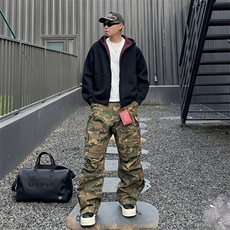 重磅高品质硬挺boxy26春装美式高街结构撞色拼接连帽卫衣开衫外套，女装短外套，电商A486