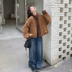 新品针织拼接白鸭绒羽绒外套2C326-W331-P265-K398，女装羽绒服，2C326