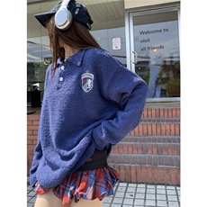 现货美式复古刺绣polo领毛衣针织衫807-3-YSYT05-P65，男装针织衫/毛衣，星座807-3
