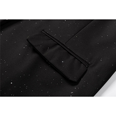 立体白底96%聚酯纤维4%氨纶满天星西服男西装男XF77871P85控138，男装西服套装，星座227-7