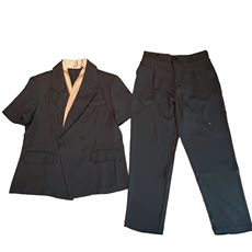吴磊同款夏痞帅冰丝薄款短袖西服套装男时尚西装两件套TZ257-P150，男装西服，电商B267