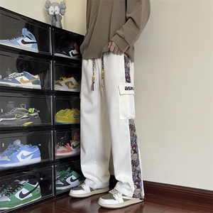 高品质秋季休闲裤男织带复合长裤菠萝格227-9*K865*P50控78,衬衣西服裤搭配什么鞋子好看图片