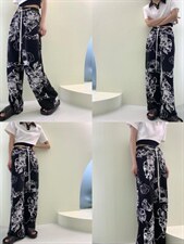 阔腿裤，其它，锦上