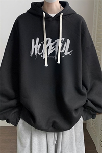 连帽卫衣男大码胖子帽衫大号运动服WY2425-P35图片