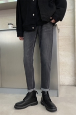 秋冬加绒休闲裤修身小脚男裤微弹力牛仔裤1412-1/607H/P60，男装牛仔裤，星座1412-1