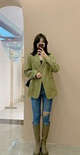 2021秋季格子西装外套，女装西装，嘉乐馨秀(8F)