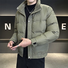数据男士冬季羽绒服立领百搭鸭绒保暖夹克外套A225-8316-P95，男装夹克，电商A225