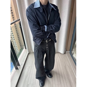 网图 春款 老钱风cleanfit双褶五连扣条纹牛仔裤 CK837/特P48图片