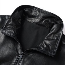 DLSN22053新款皮衣男头层山羊皮夹克翻领商务休闲男装P1000，男装皮衣，电商B360