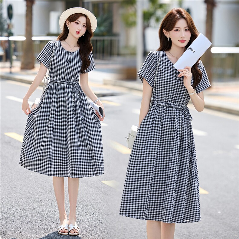 罗得堡2026夏季新款时尚休闲修身连衣裙2707,女装连衣裙,罗得堡