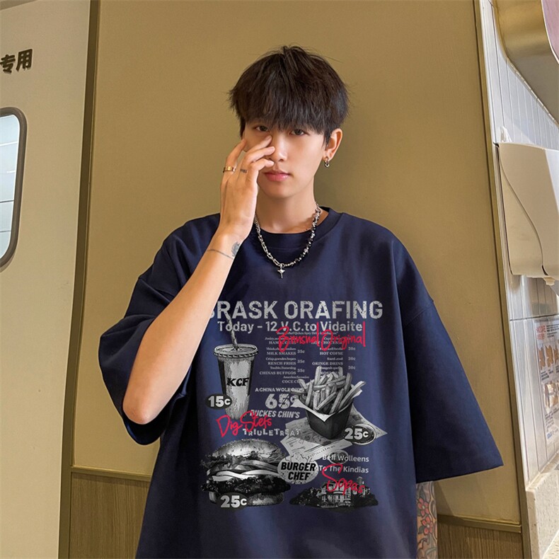量大优供视频230g重磅纯棉短袖T恤男NT235-特P19控38,男装T恤,电商B367