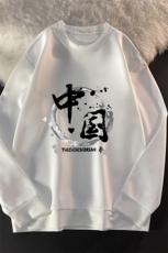 T4134-P25加绒款-P35简约帅气百搭长袖t恤男大码胖子卫衣，男装卫衣，电商A040