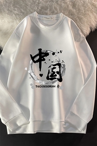 T4134-P25 加绒款-P35 简约帅气百搭长袖t恤男大码胖子卫衣图片