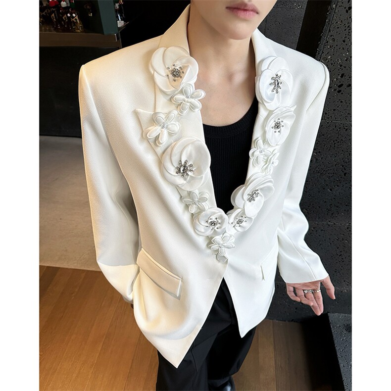 25秋冬精致花朵重工钻石礼服西装xz143-p78，男装西服套装，电商B288