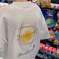 2025夏季港风休闲oversize宽松印花T恤B266-DX12-P30，男装T恤，星座B257-1