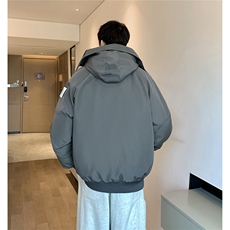 港风连帽可脱卸毛领工装棉衣男大码潮流棉衣男MY77917P138控198，男装棉衣，星座227-7