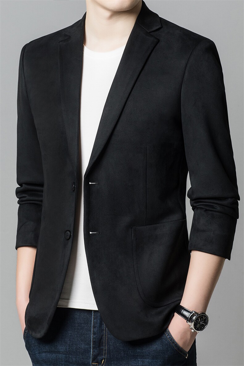 BGW703男式秋冬2023新款西装男针织西服外套修身商务休闲男P165，男装西服，电商B360