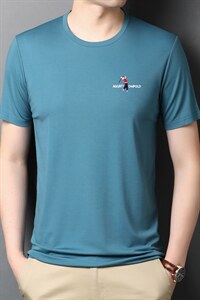 爸爸夏装短袖t恤男士宽松2022polo衫上衣中老年人冰丝t恤男图片