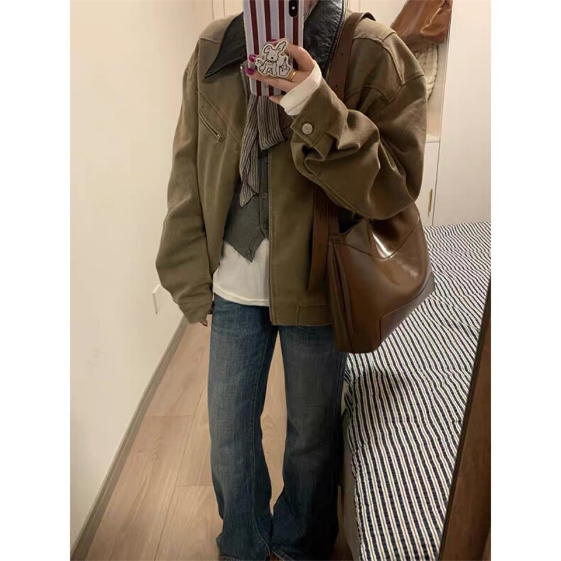 加厚加棉美式复古工装夹克JK096-P100加棉批110,男装夹克,星座313A(原308A-2)