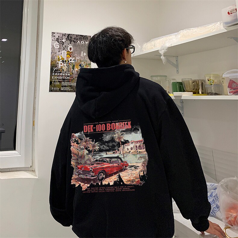 oversize连帽美式外套男秋季新款卫衣潮牌vibe高街-A1445TP50控78,女装短外套,电商B241
