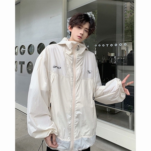 F285-P45 2024夏季新款潮牌轻薄休闲夹克户外冰丝凉感防晒服现货图片
