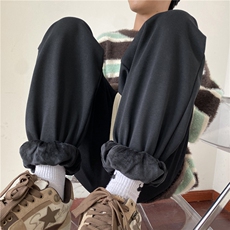 秋冬新款字母刺绣束脚卫裤K23512-P45控58加绒K23512JR-p55控68，男装休闲裤，电商B315